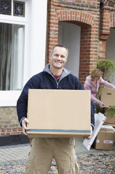 Team member checking moving equipment before a removal job