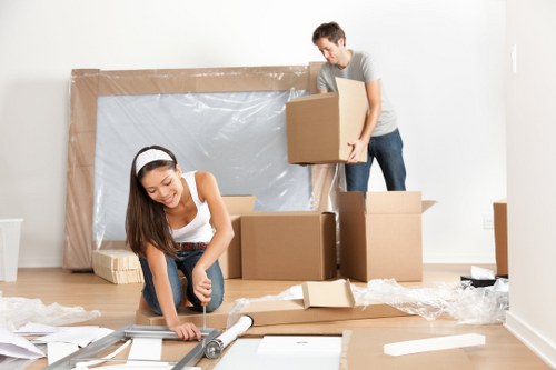 Removal van service helping with a local move in Merton