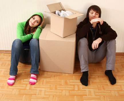 Professional moving team planning access and transport in Merton