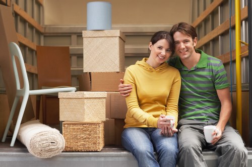 Packing and loading items for a local move in Merton