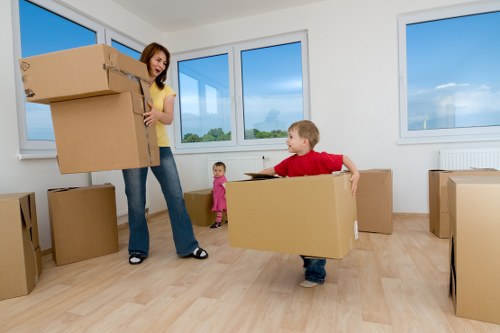 Man With A Van Merton team handling items safely during a move