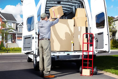 Commercial moving team planning an office relocation in Merton