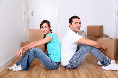 Unpacking services helping a family settle into a new home in Merton