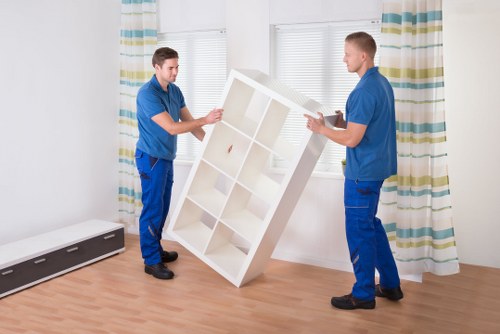 Business removals with careful loading in a Merton street